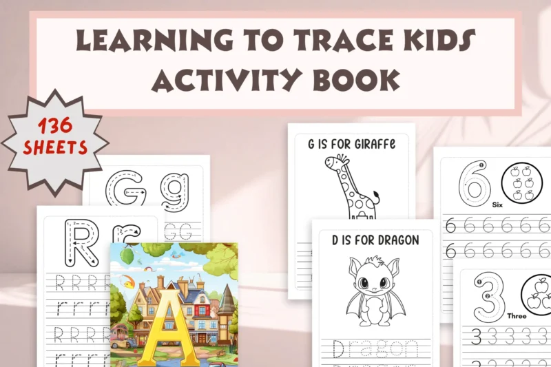 Learning to Trace Kids Activity Book