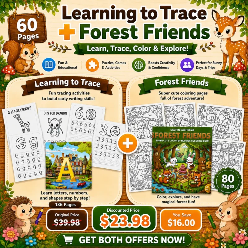 Learning to Trace + Forest Friends Coloring by Numbers