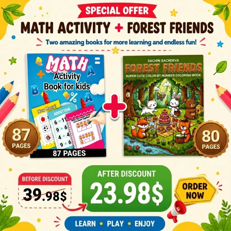 Math Activity + Forest Friends